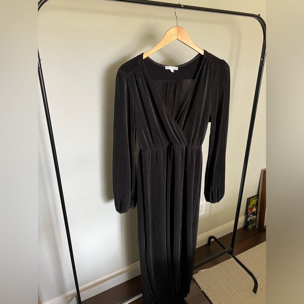 Long Sleeve Black Maxi Dress